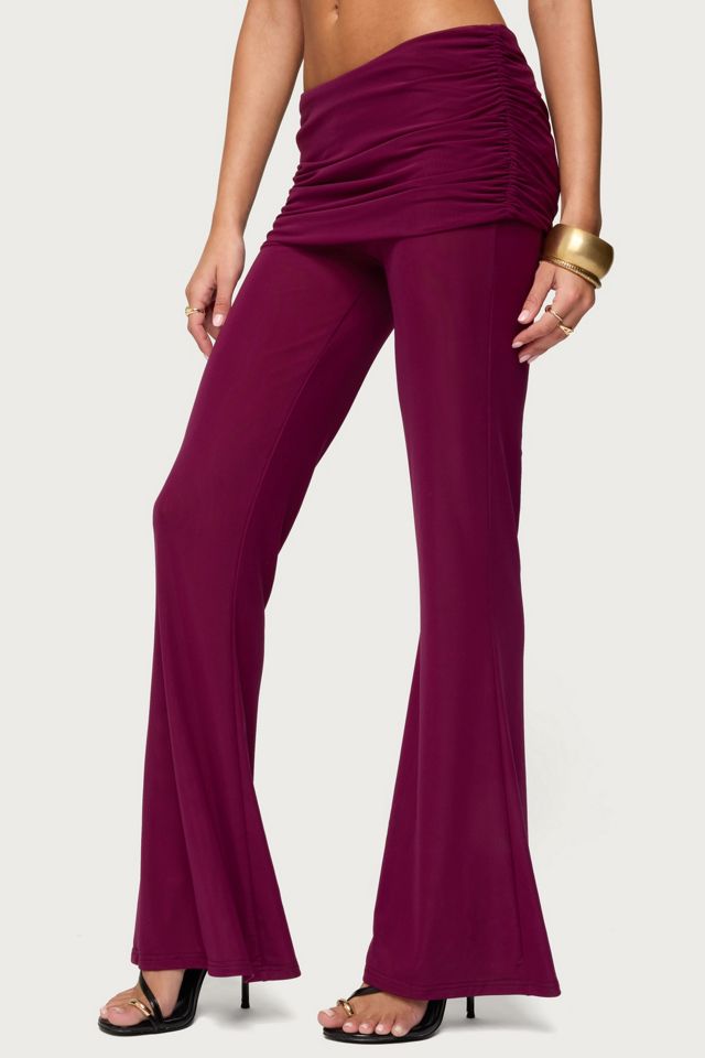 Edikted Halli Fold Over Mini Skirt Pants #2