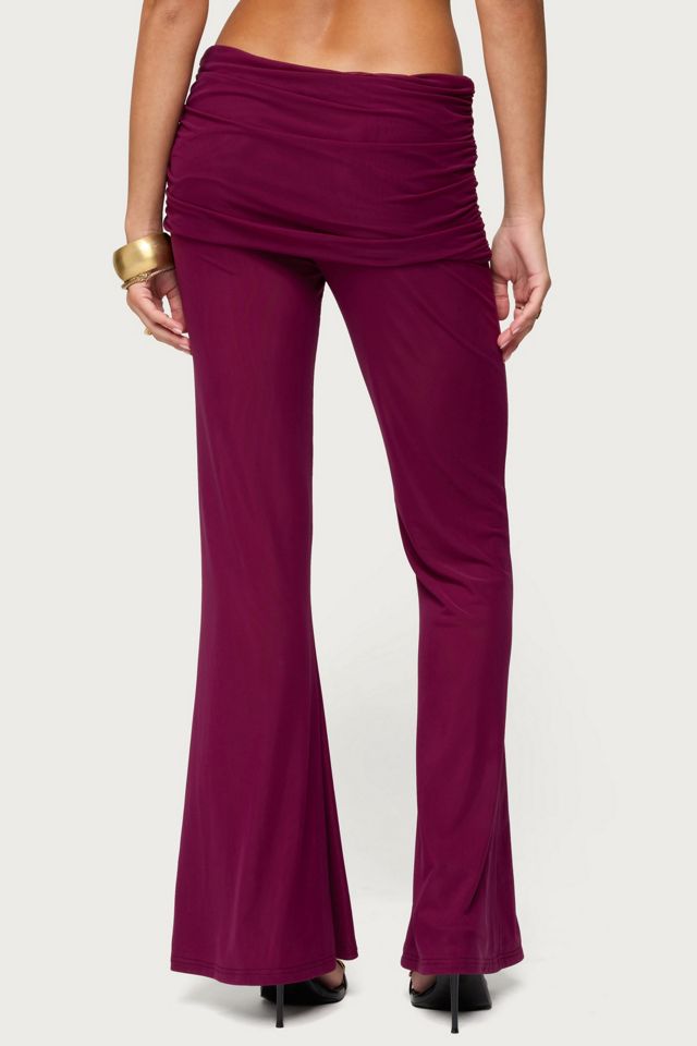 Edikted Halli Fold Over Mini Skirt Pants #4