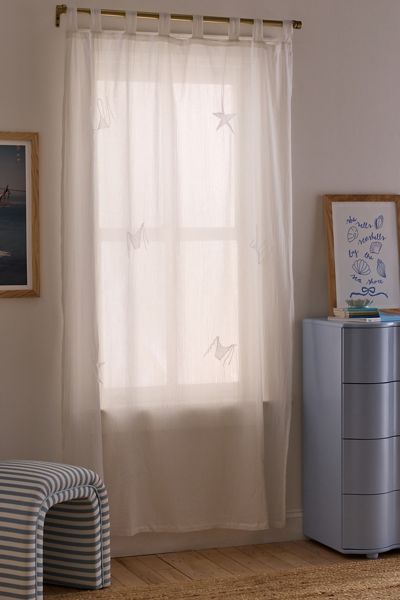 Hidden Icons Crinkled Gauze Window Panel