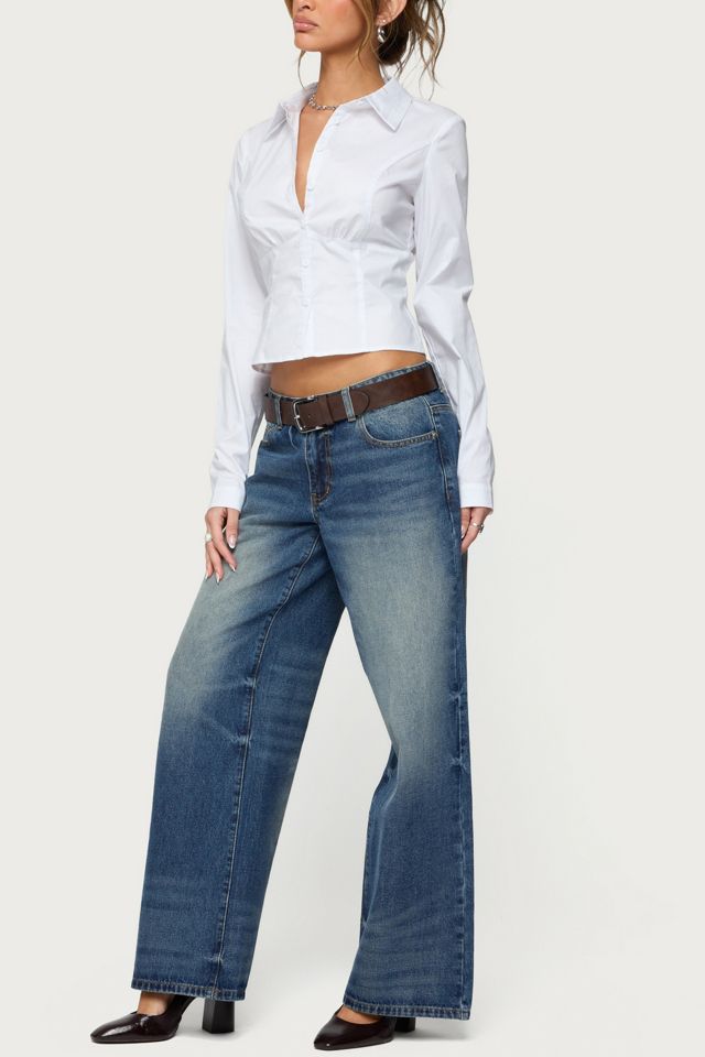 Edikted Laurna Tailored Button Up Shirt #1