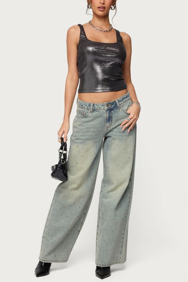 Edikted Laidie Metallic Tank Top #1