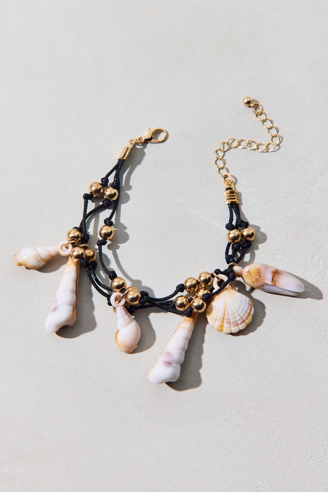 Capri Shell Charm Layered Bracelet #1