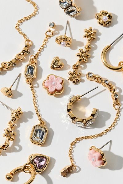 Floral Gem Multi-Pack Earrings Set