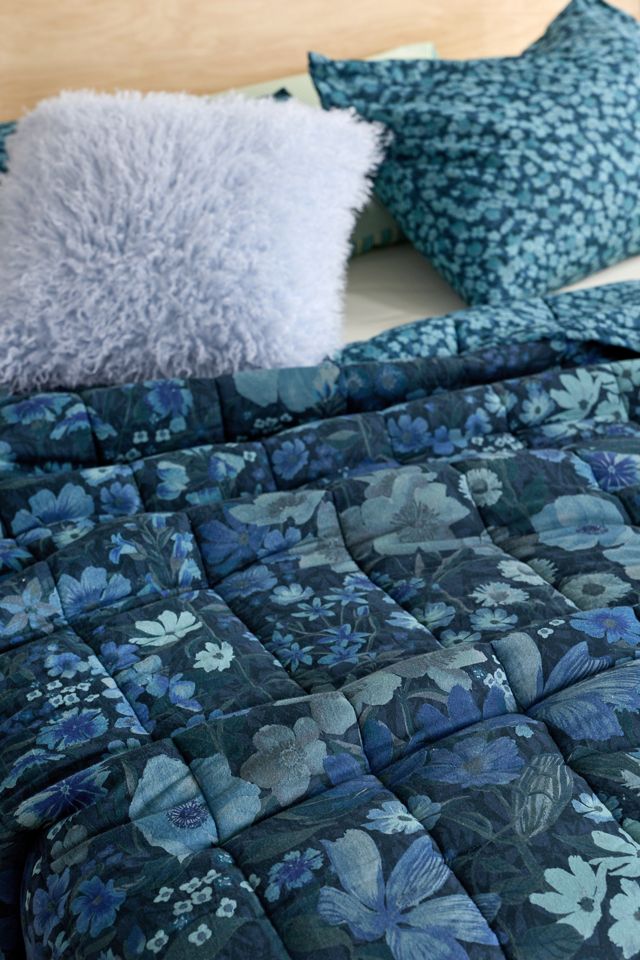 Courtepointe légère réversible en coton Marti à motif floral #2