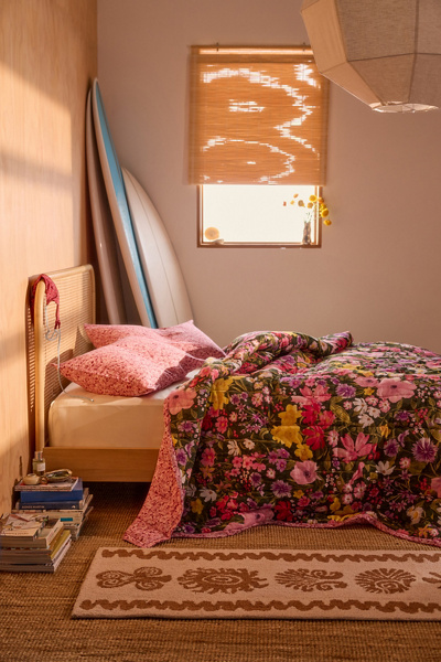 Marti Floral Reversible Lightweight Cotton Quilt