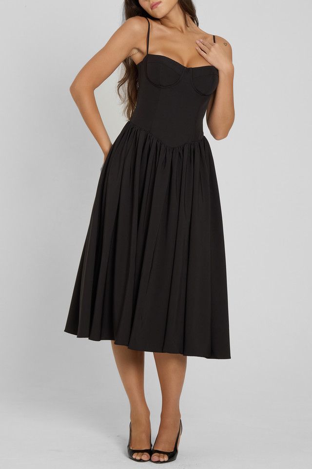 LEAU Ballerina Bustier Midi Dress #2