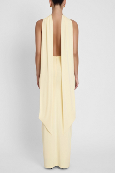 LEAU Alaia Drape Maxi Dress