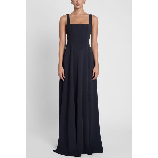 LEAU Siren Square Neck Corset Maxi Dress #1