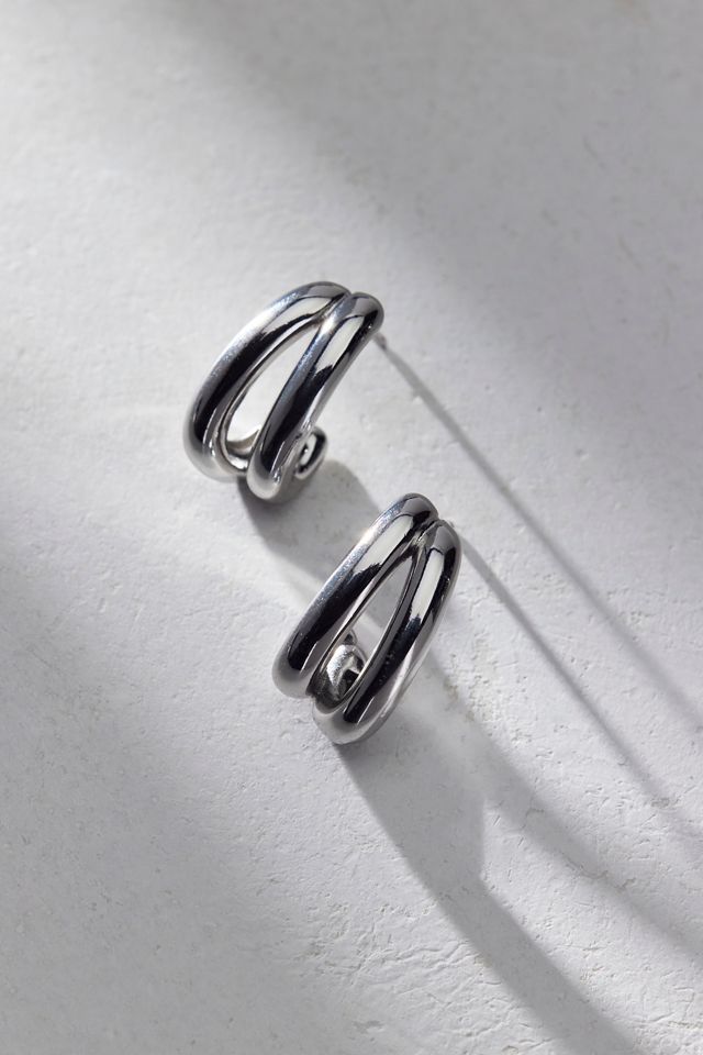 Boucles d'oreilles essentielles à double anneau #1