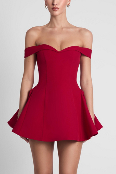 LEAU Raquel Babydoll Corset Mini Dress