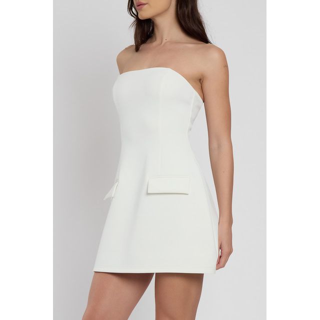 LEAU Solene Strapless Pocket Mini Dress #3