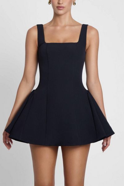 LEAU Ysabelle Babydoll Corset Mini Dress