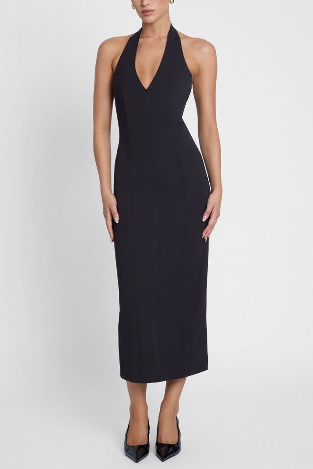 LEAU Heiress Halter Midi Dress #1