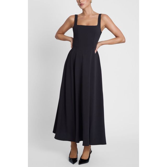 LEAU Serenity Square Neck Corset Midi Dress #3