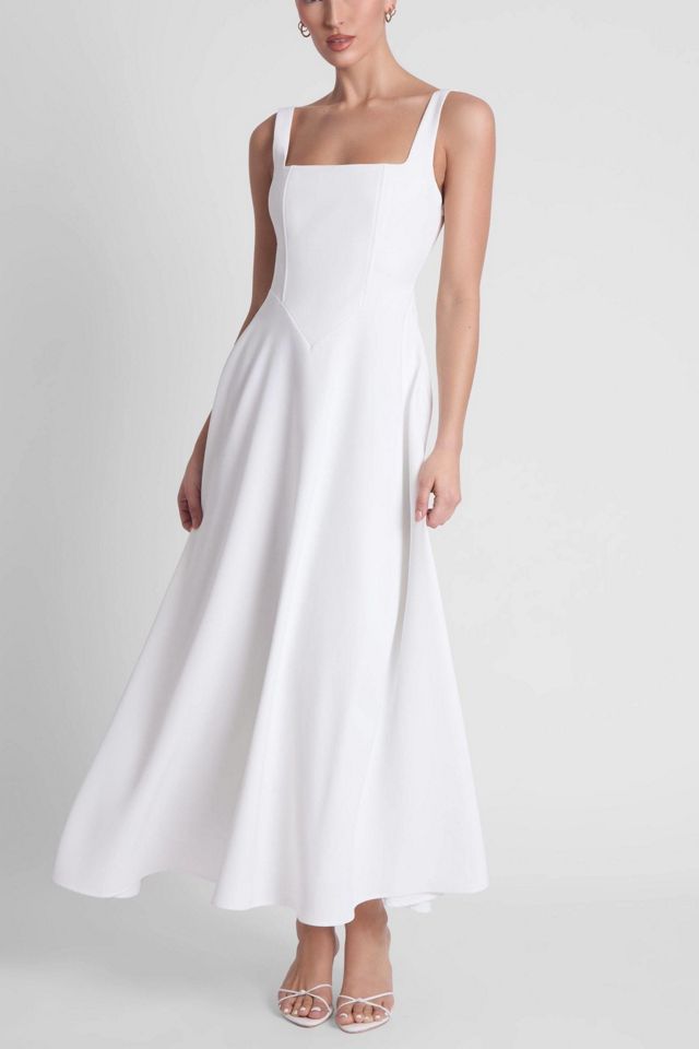LEAU Serenity Square Neck Corset Midi Dress #4