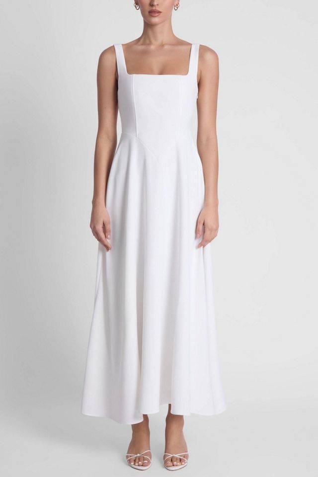 LEAU Serenity Square Neck Corset Midi Dress #2