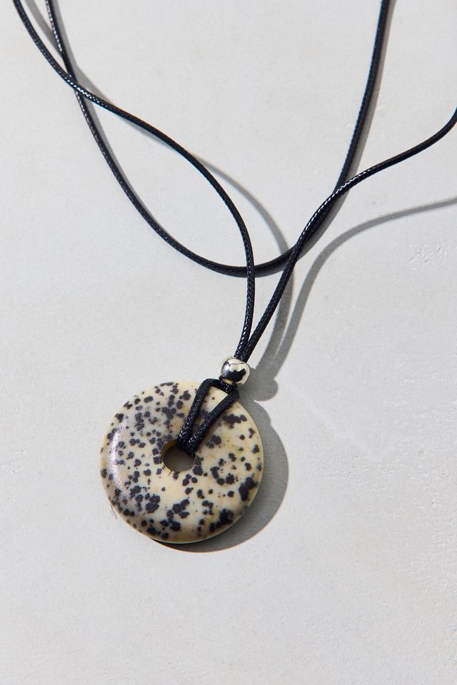 Court Pendant Corded Wrap Necklace #1