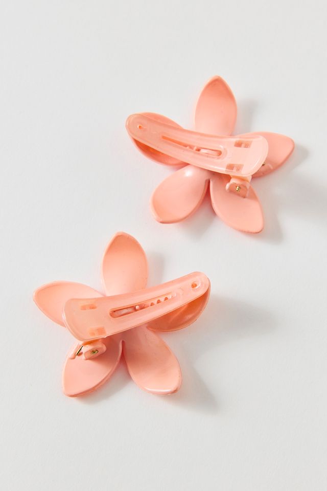 Plumeria Flower Hair Clips Set #1