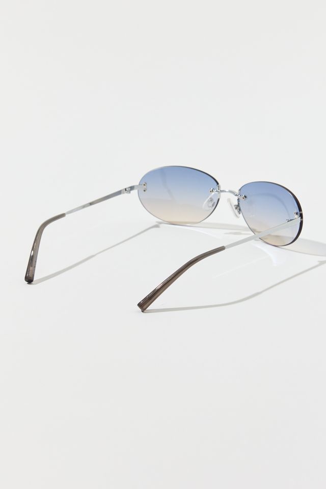 Piper Rimless Oval Sunglasses #4