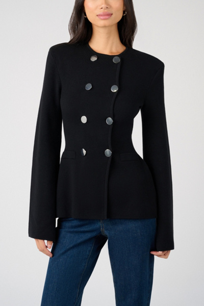 WeWoreWhat Cinched Waist Peplum Sweater