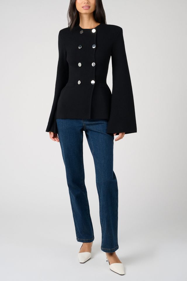 WeWoreWhat Cinched Waist Peplum Sweater #3