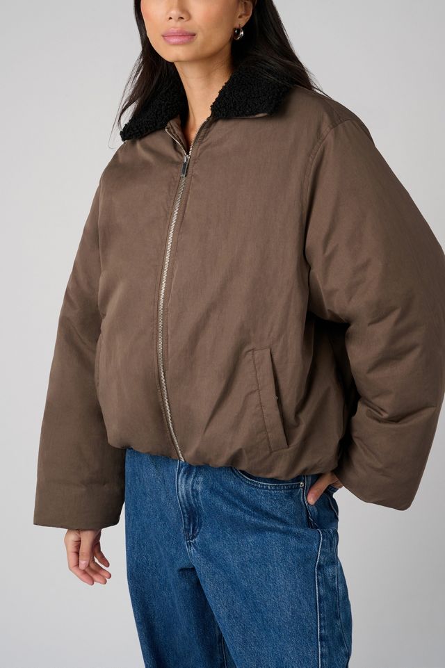 WeWoreWhat Fur Collar Balloon Jacket #1