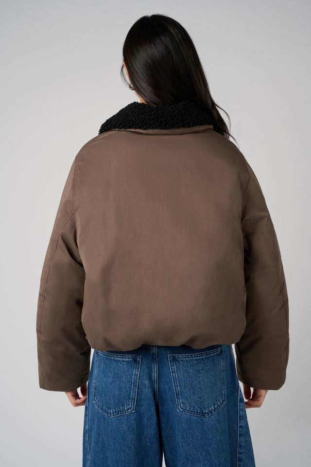 WeWoreWhat Fur Collar Balloon Jacket #4