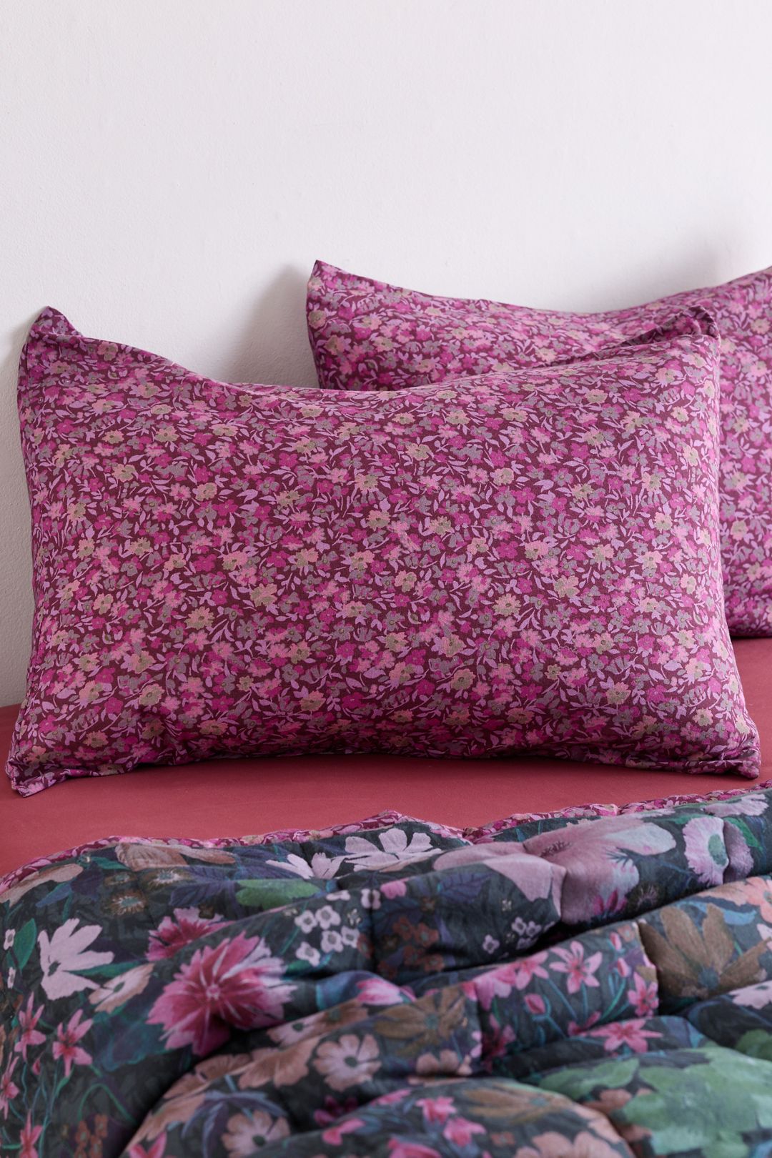 Marti Floral Patterned Sham Set - Purple, STANDARD