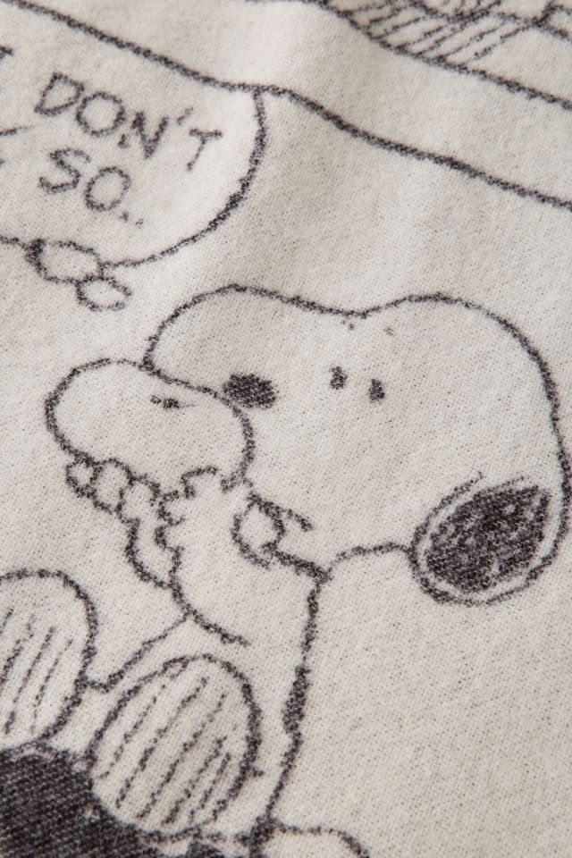 Couverture en laine polaire Maison Deux X Peanuts Snoopy Comic Strip #2