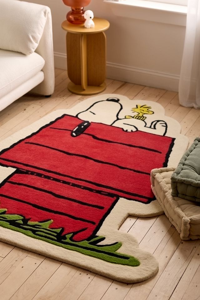 Maison Deux X Peanuts Snoopy Doghouse Wool Tufted Rug | Urban