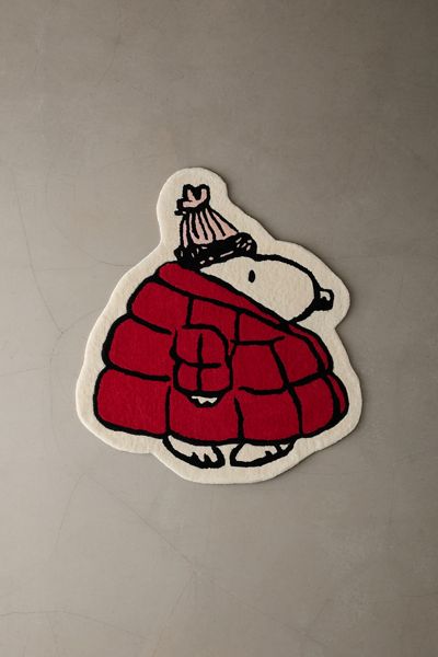 Tapis touffeté en laine Snoopy Puffer Maison Deux X Peanuts