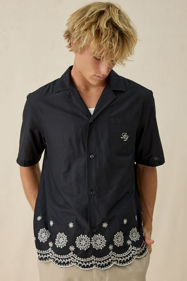 Chemise boutonnée à bordure brodée Les Deux #2