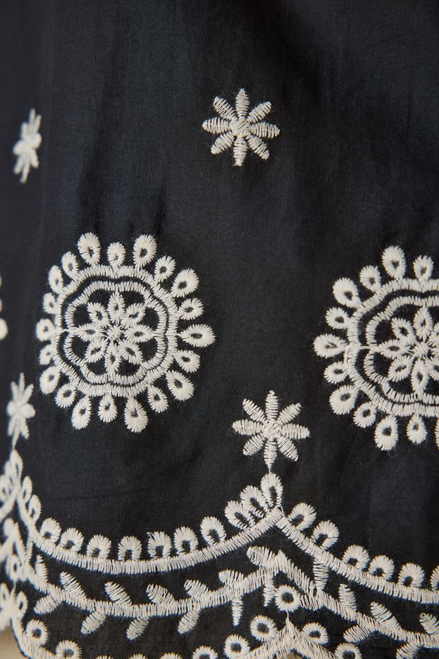Chemise boutonnée à bordure brodée Les Deux #4