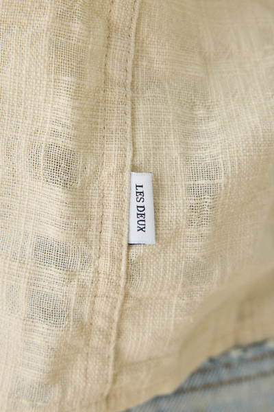 Les Deux Textured Slub Cotton Overshirt