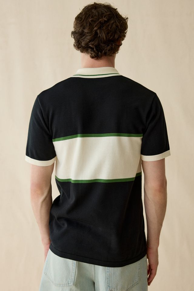 Les Deux Logo Quarter Zip Short Sleeve Polo Sweater #1