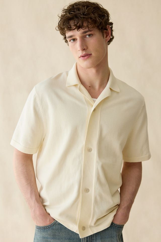 Les Deux Bouquet Knit Short Sleeve Polo Sweater #1