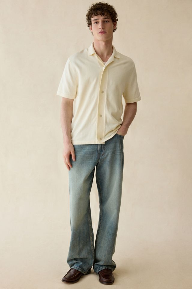 Les Deux Bouquet Knit Short Sleeve Polo Sweater #5