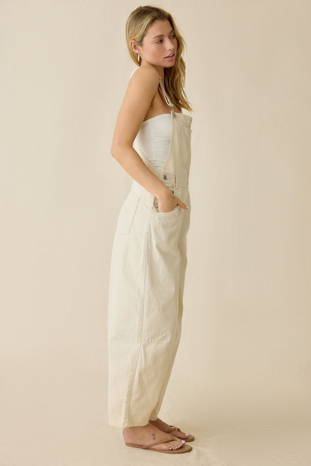BDG Rih Cotton Canvas Extreme Barrel-Leg Overalls #3