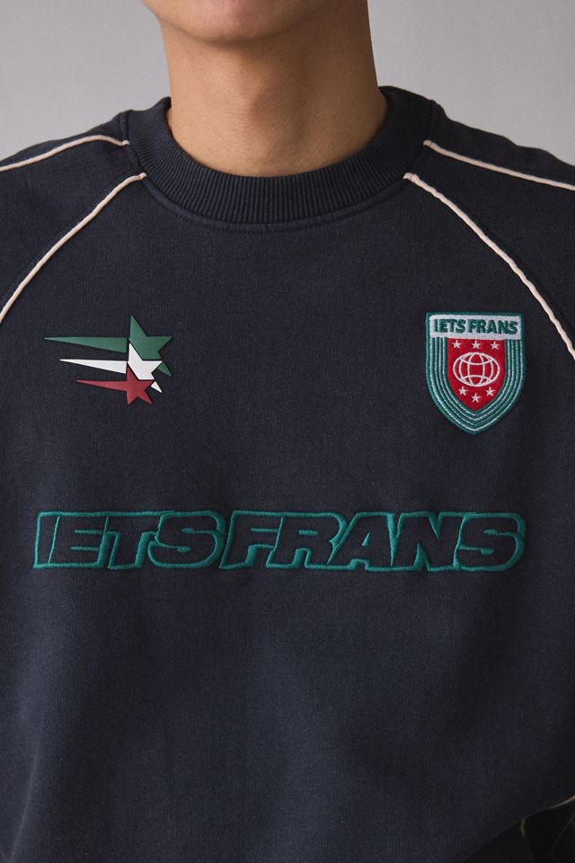 Chandail ras du cou de soccer brodé avec bordure à passepoil iets frans… #3