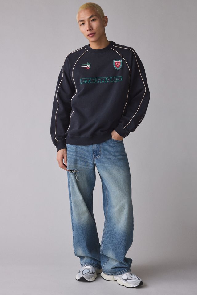 Chandail ras du cou de soccer brodé avec bordure à passepoil iets frans… #4
