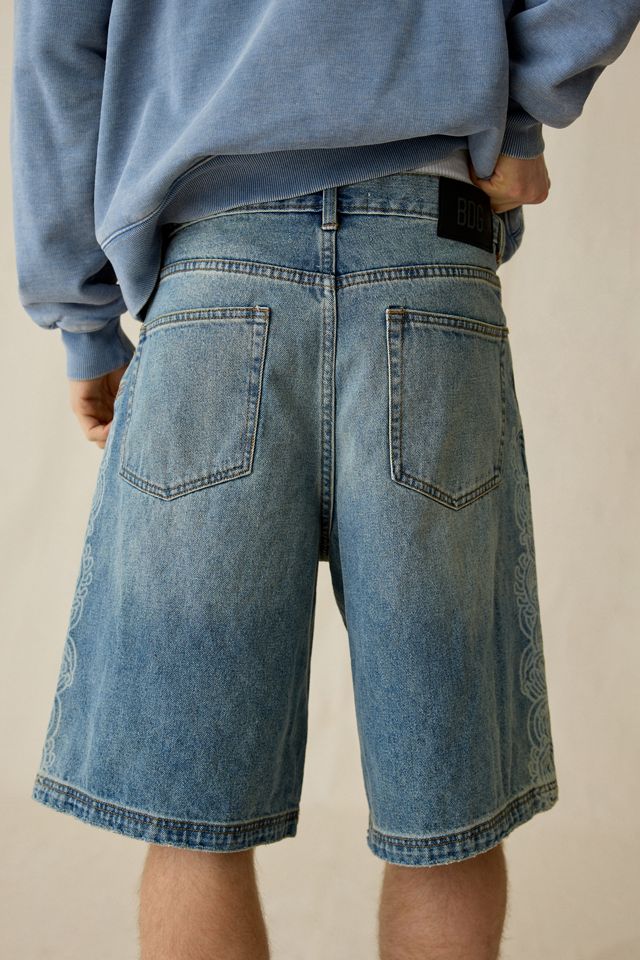 Shorts en denim délavé ample à motif Astro BDG #1