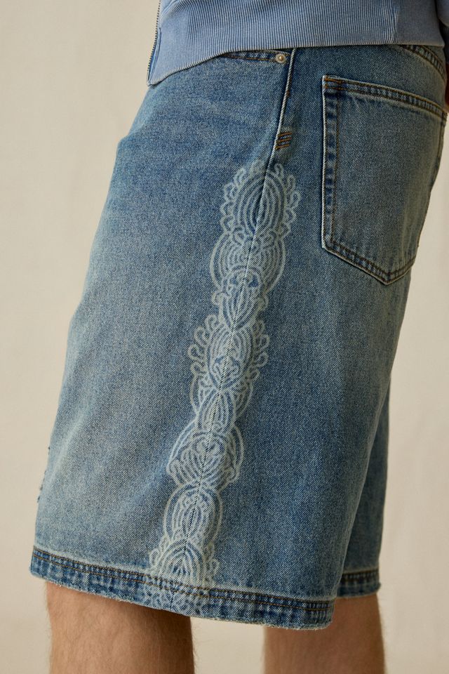 Shorts en denim délavé ample à motif Astro BDG #2