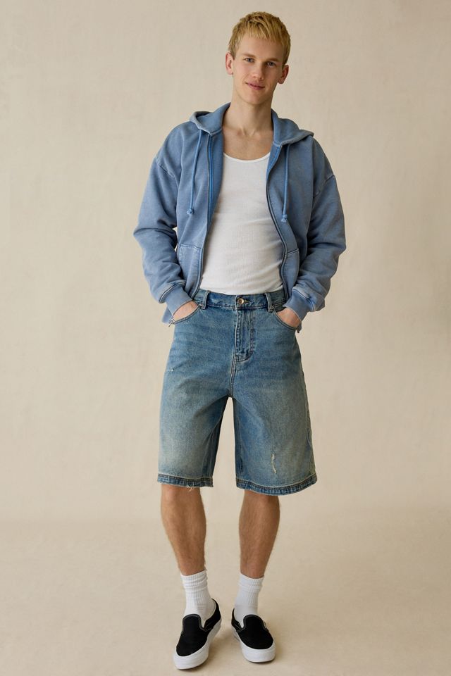 Shorts en denim délavé ample à motif Astro BDG #4