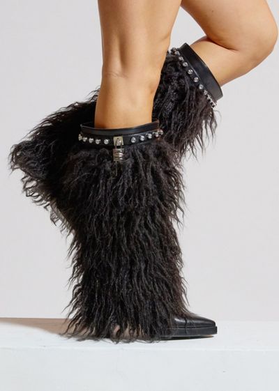 Sparkl Faux Fur Heeled Boot