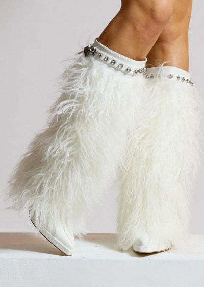 Sparkl Faux Fur Heeled Boot