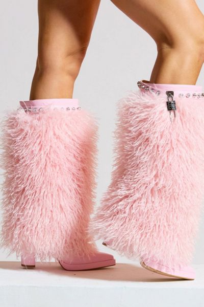 Sparkl Faux Fur Heeled Boot