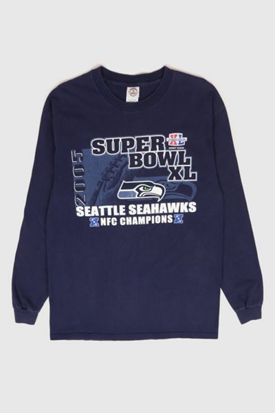 Vintage Seattle Seahawks 2005 NFC Champions Long Sleeve Tee