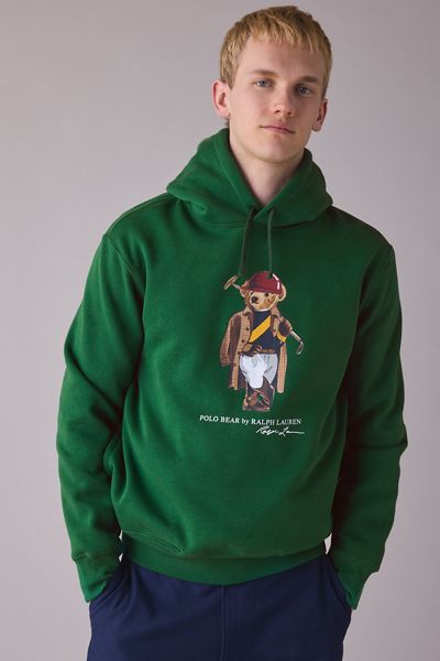 Polo Ralph Lauren Polo Society Bear Graphic Hoodie Sweatshirt