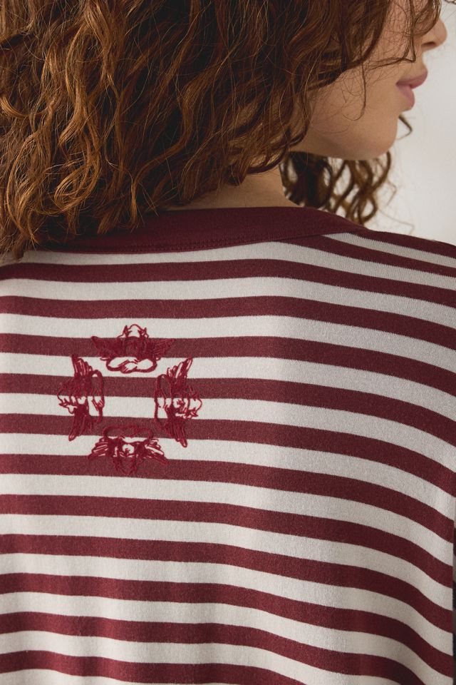 Boys Lie Starlight Graphic Striped Long Sleeve Boyfriend Tee #3