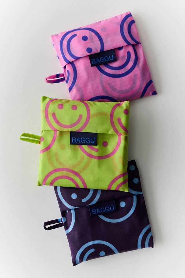 BAGGU Patterned Standard Reusable Tote Bag - Set Of 3 #2